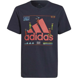 Vêtements Garçon T-shirts manches courtes adidas Originals HA4057 Bleu