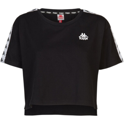 Vêtements Fille T-shirts manches courtes Kappa 303WGQ0 Noir