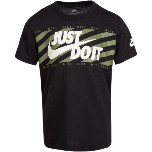 Vêtements Garçon T-shirts manches courtes Nike 86I018 Noir