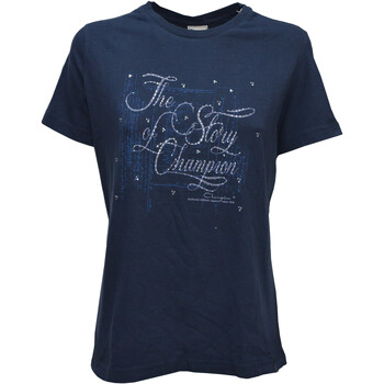 Vêtements Femme T-shirts manches courtes Champion 107766 Bleu