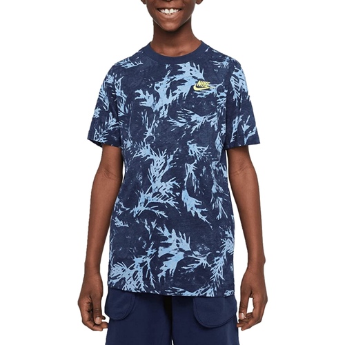 Vêtements Garçon T-shirts manches forcees Nike DQ3857 Bleu