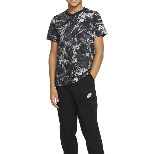 Vêtements Garçon T-shirts manches courtes Nike slippers DQ3857 Noir