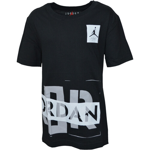 Vêtements Garçon T-shirts manches courtes Nike 95B568 Noir