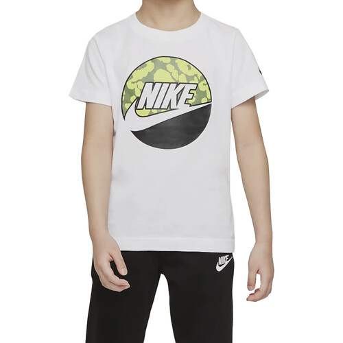 Vêtements Garçon T-shirts manches courtes city Nike 86J589 Blanc