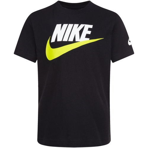 Vêtements Garçon T-shirts manches courtes Nike 86J575 Noir