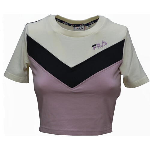 Vêtements Femme T-shirts manches courtes Fila Fitness FAW0272 Blanc