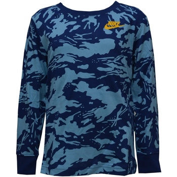 Vêtements Garçon T-shirts manches longues Nike colored 86K044 Bleu