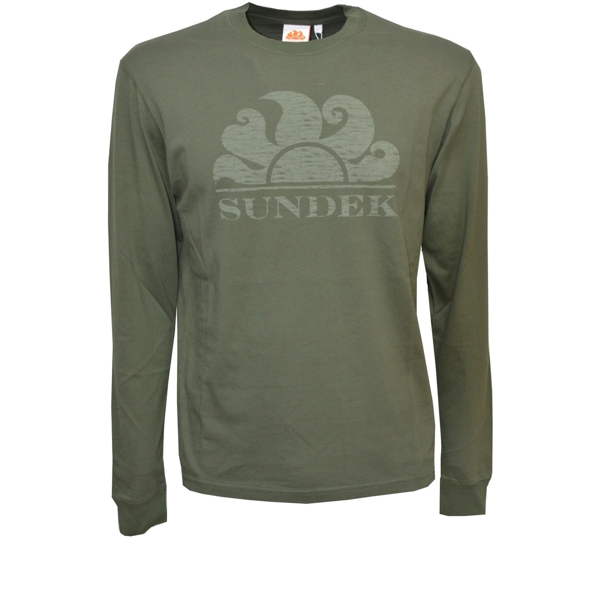Vêtements Homme T-shirts capuche manches longues Sundek M021TSJ78OT Vert