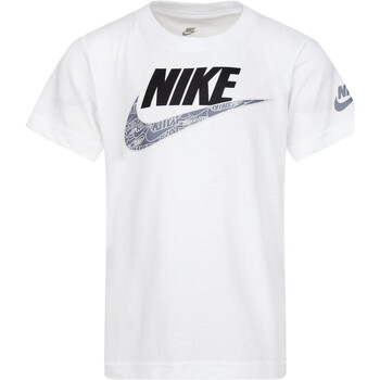 Vêtements Garçon T-shirts manches courtes Nike 86J673 Blanc