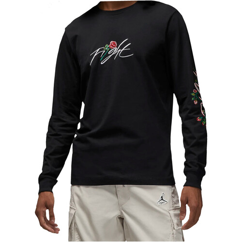 Vêtements Homme T-shirts manches longues Nike debuetiert DQ7386 Noir