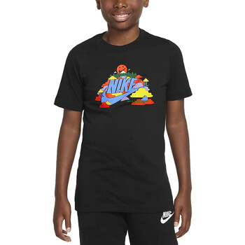 Vêtements Garçon T-shirts manches courtes Nike DX1148 Noir