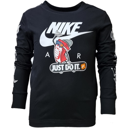 Vêtements Enfant T-shirts manches longues Nike blast 86K350 Noir