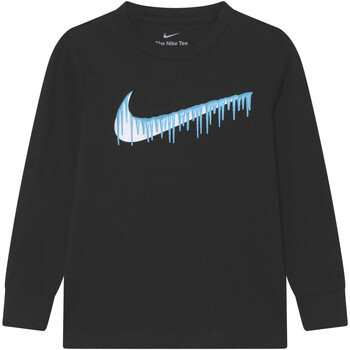 Vêtements Garçon T-shirts manches longues city Nike 86K362 Noir