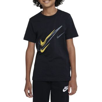 Vêtements Garçon T-shirts manches courtes Nike slippers DX2297 Noir