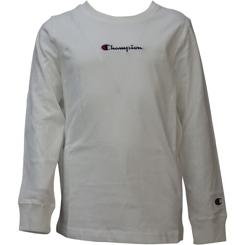 Vêtements Garçon T-shirts manches longues Champion 306167 Blanc