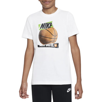 Vêtements Garçon T-shirts manches courtes Nike DR9679 Blanc