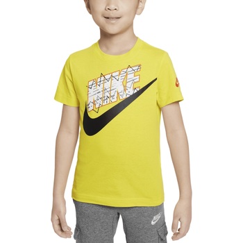 Vêtements Garçon T-shirts manches courtes Nike swoosh 86K608 Jaune