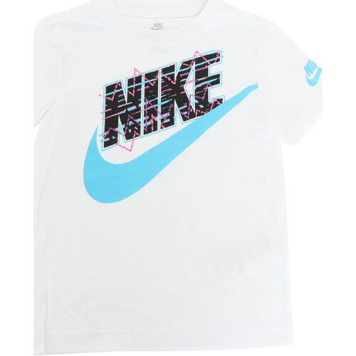 Vêtements Garçon T-shirts manches courtes Nike 86K608 Blanc
