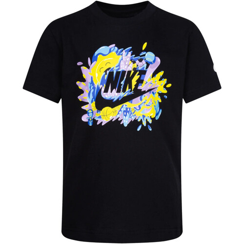 Vêtements Garçon T-shirts manches courtes Nike 86K522 Noir