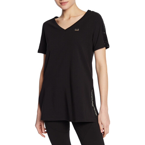 Vêtements Femme T-shirts manches courtes Emporio Armani EA7 3RTT43-TJDZZ Noir