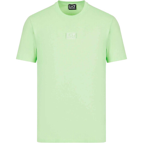 Vêtements Homme T-shirts manches courtes Emporio Flip Armani Kids leather buckle belt Weiß 3RPT05-PJ02Z Vert