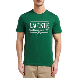 Vêtements Homme T-shirts manches courtes Lacoste TH0322 Vert