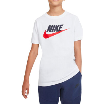 Vêtements Garçon T-shirts manches courtes Nike AR5252 Blanc