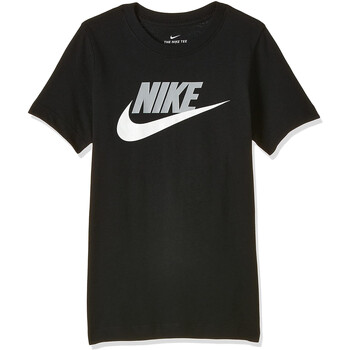 Vêtements Garçon T-shirts manches courtes Nike AR5252 Noir