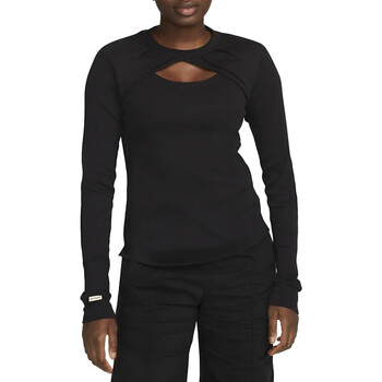 Vêtements Femme T-shirts manches Capuche Nike DV8214 Noir