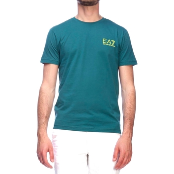 Vêtements Homme T-shirts manches courtes Emporio Flip Armani Kids leather buckle belt Weiß 3GPT05-PJ02Z Vert