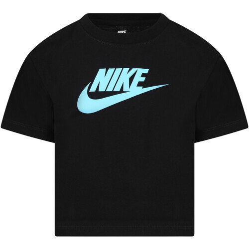 Vêtements Fille T-shirts manches courtes Nike green 36J530 Noir