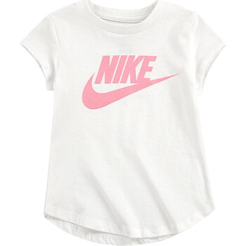 Vêtements Fille T-shirts manches courtes city Nike 36F269 Blanc
