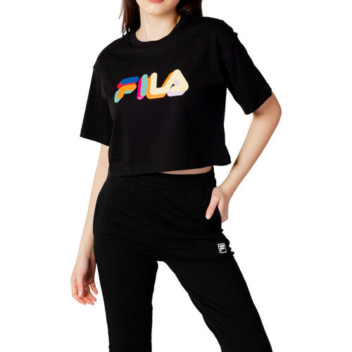 Vêtements Femme T-shirts manches courtes Fila Fitness FAW0448 Noir