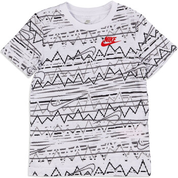 Vêtements Garçon T-shirts manches courtes city Nike 86K615 Blanc