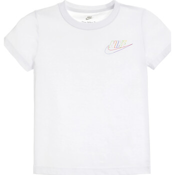 Vêtements Garçon T-shirts manches courtes Nike 86K689 Blanc