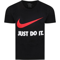 Vêtements Garçon T-shirts manches courtes Nike 8U9461 Noir