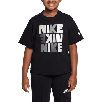 Vêtements Fille T-shirts manches courtes Nike DZ3579 Noir