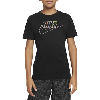 Vêtements Garçon T-shirts manches courtes Nike DX9506 Noir