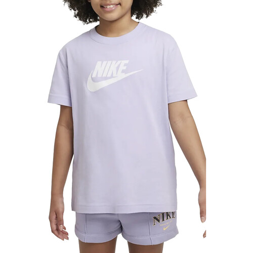Vêtements Fille T-shirts manches courtes Nike FD0928 Violet