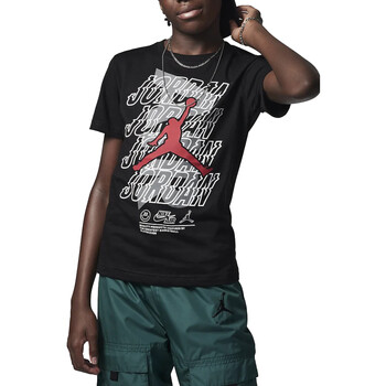 Vêtements Garçon T-shirts manches courtes Low Nike 95C189 Noir