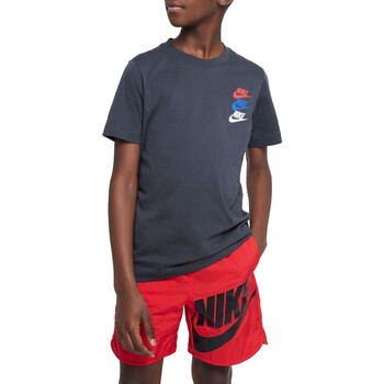 Vêtements Garçon T-shirts manches courtes Nike slippers FJ5391 Gris