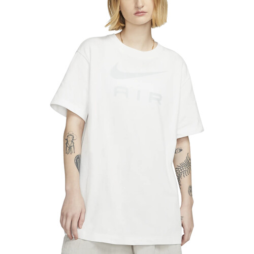 Vêtements Femme T-shirts manches courtes Nike DX7918 Blanc