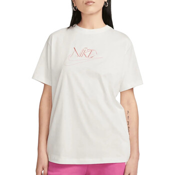 Vêtements Femme T-shirts manches courtes Nike FB8203 Blanc