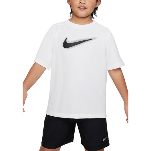 Vêtements Garçon T-shirts manches courtes Nike DX5386 Blanc