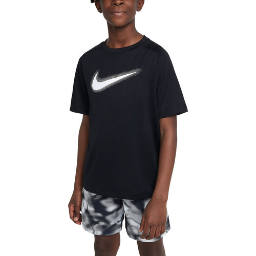 Vêtements Garçon T-shirts manches courtes Nike DX5386 Noir