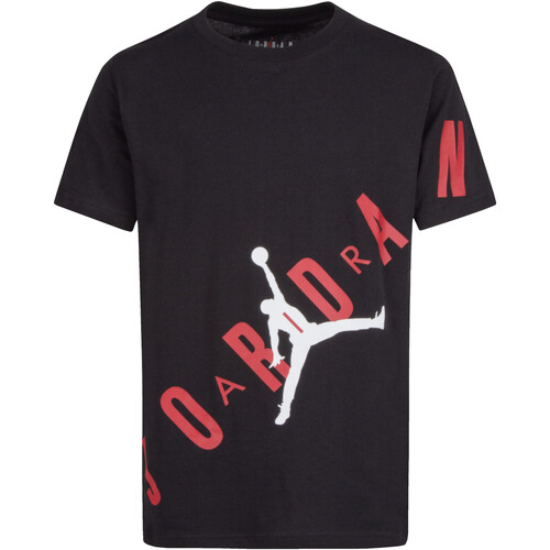 Vêtements Garçon T-shirts manches courtes Nike 85A512 Noir