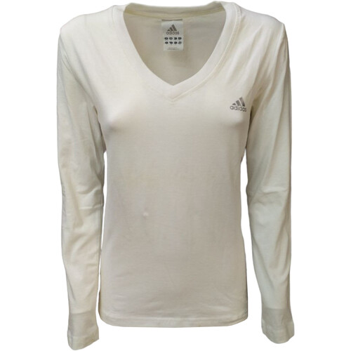 Vêtements Femme T-shirts manches longues azael adidas Originals L09855 Blanc