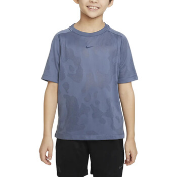 Vêtements Garçon T-shirts manches courtes zip Nike FB1283 Bleu