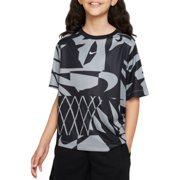 Vêtements Garçon T-shirts manches courtes Nike FB1287 Noir