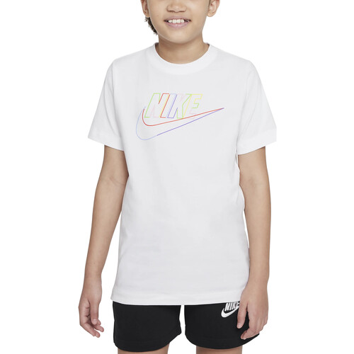 Vêtements Garçon T-shirts manches courtes Nike DX9506 Blanc